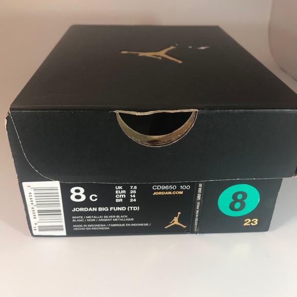 Jordan Baby Shoes Size 8c (TD) NEW WITH BOX - Picture 3 of 3